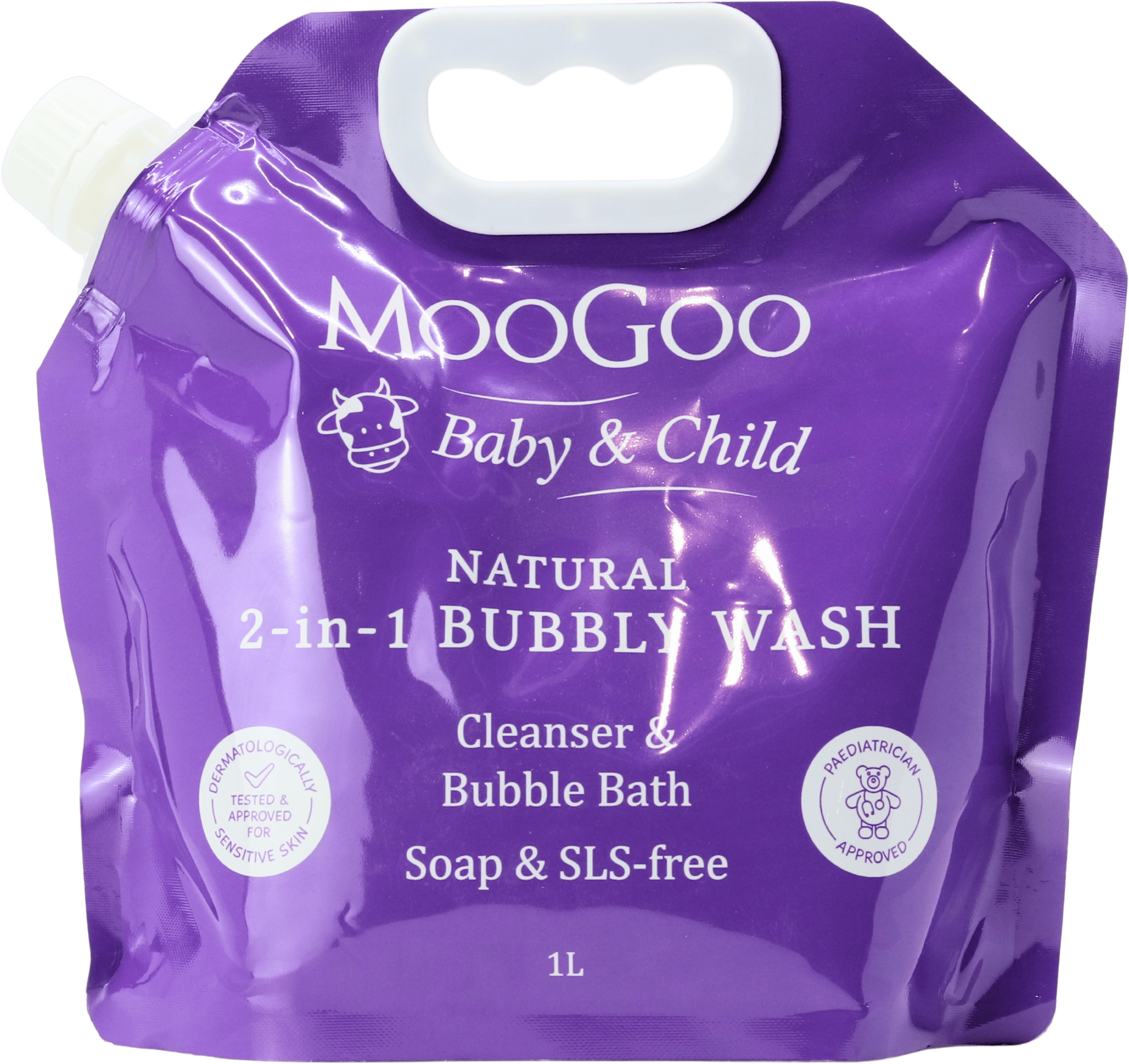 MooGoo Baby & Child Natural 2-in-1 Bubbly Wash 1L