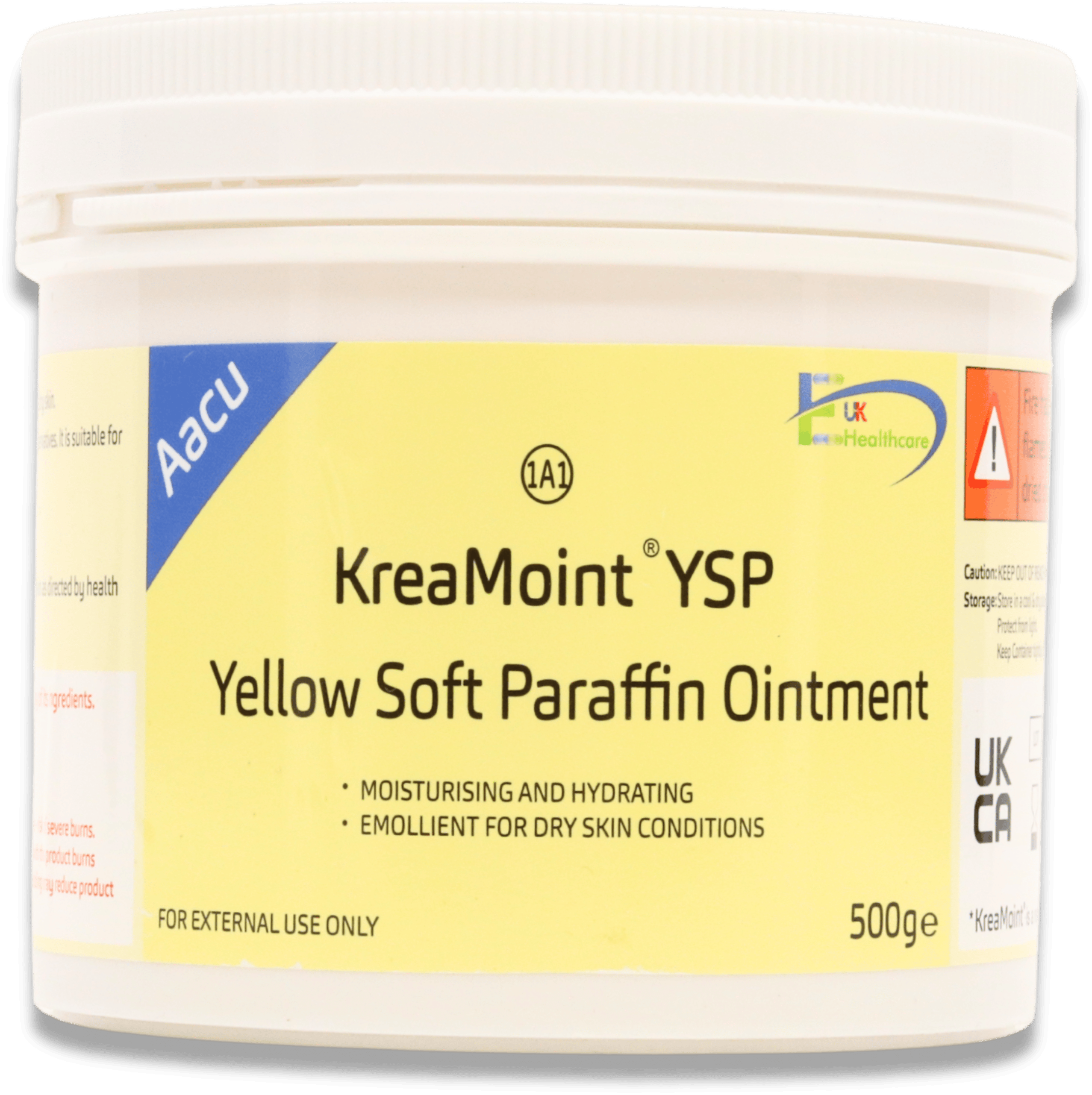 Aacu KreaMoint Yellow Soft Paraffin Ointment 500g