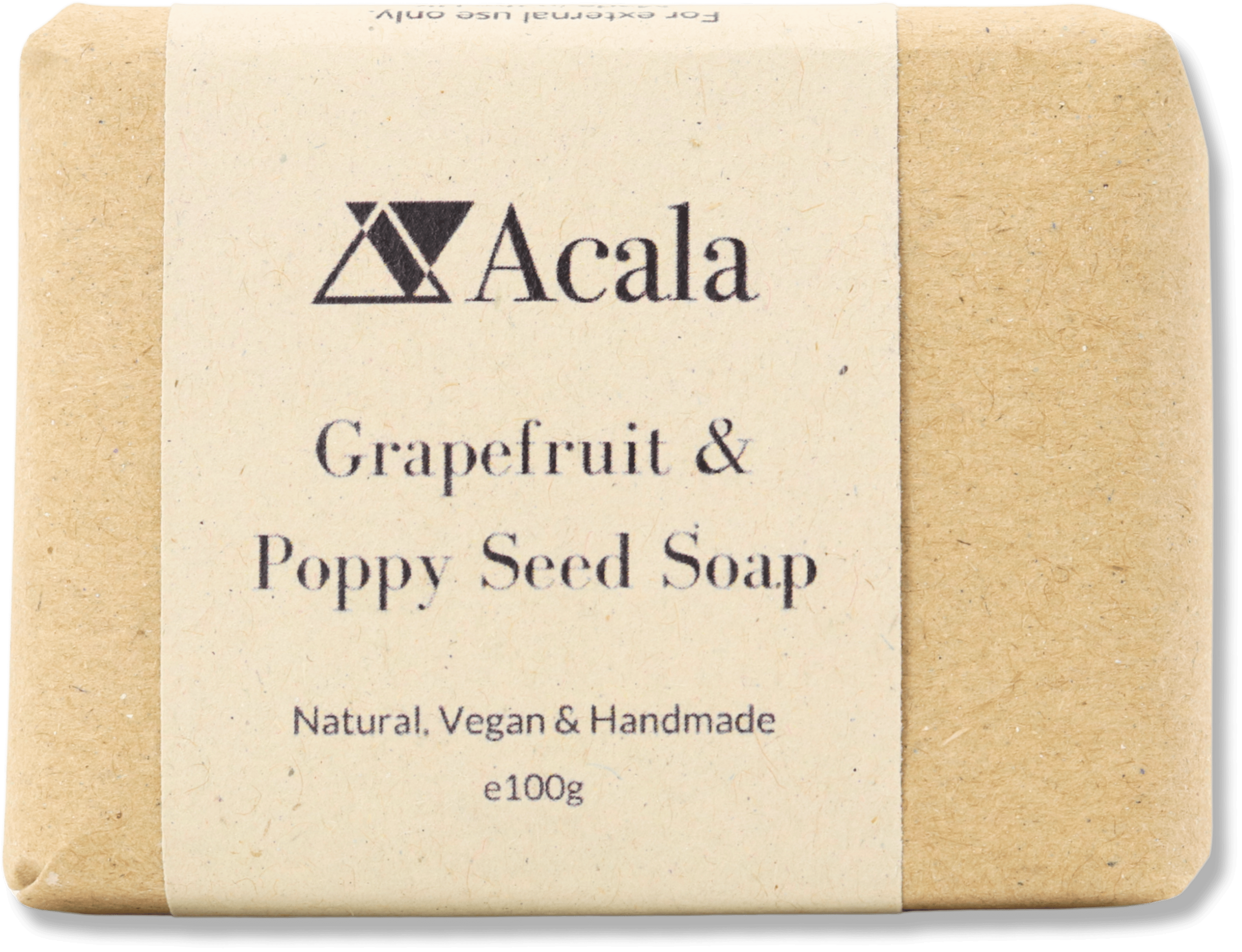 Acala Grapefruit and Poppy Seed Soap 100g