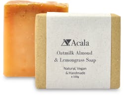 Acala Oatmilk Almond and Lemongrass Soap 100g