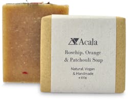 Acala Rosehip Orange Patchouli Soap 100g