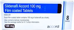 Accord Sildenafil 100mg (PGD) 8 Tablets