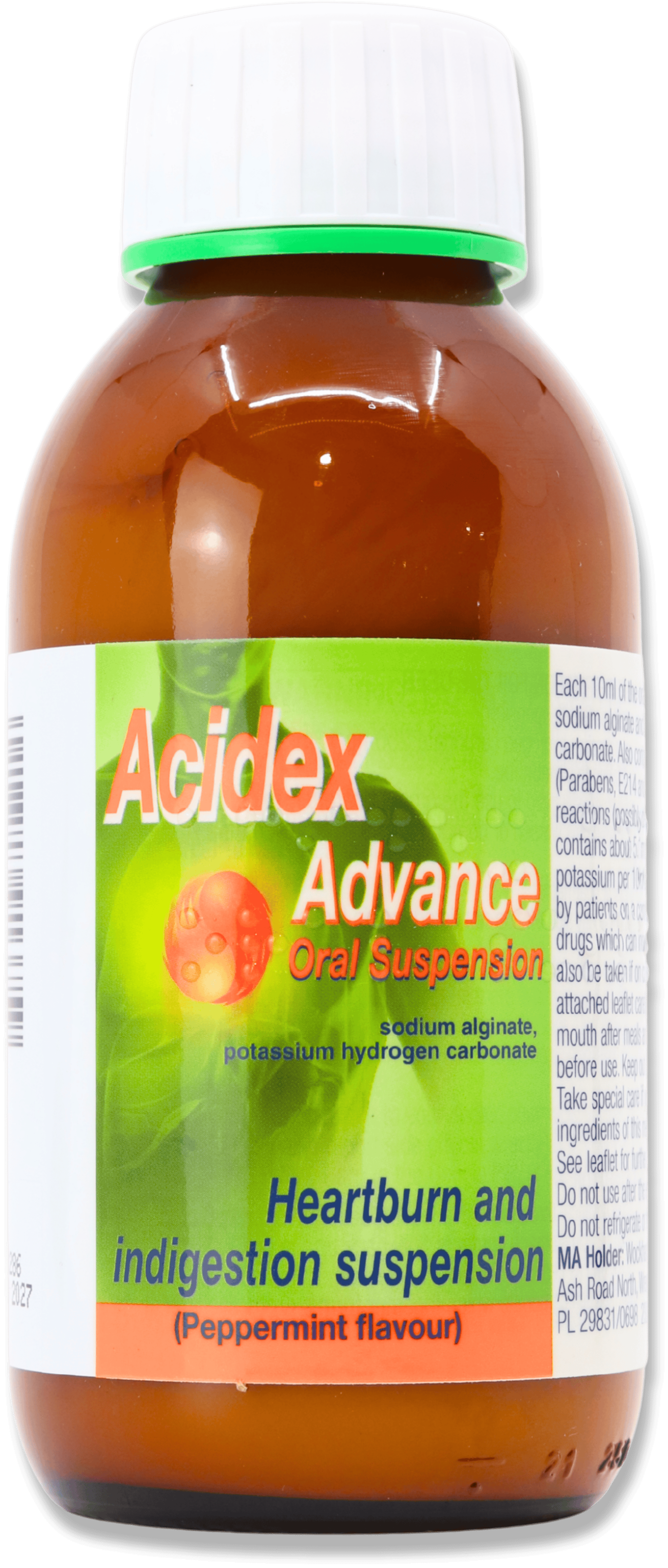 Acidex Advance Oral Suspension Peppermint 250ml