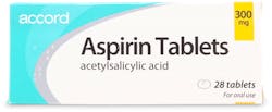Actavis Aspirin 300mg 28 Tablets