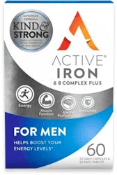 Active Iron & B Complex Plus for Men 60 Pack (30 Capsules & 30 Tablets)