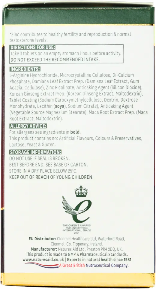 Natures Aid Active Man Advanced Formula 60 Tablets - 2