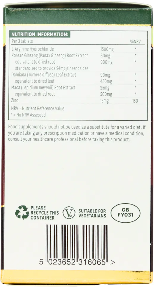 Natures Aid Active Man Advanced Formula 60 Tablets - 3