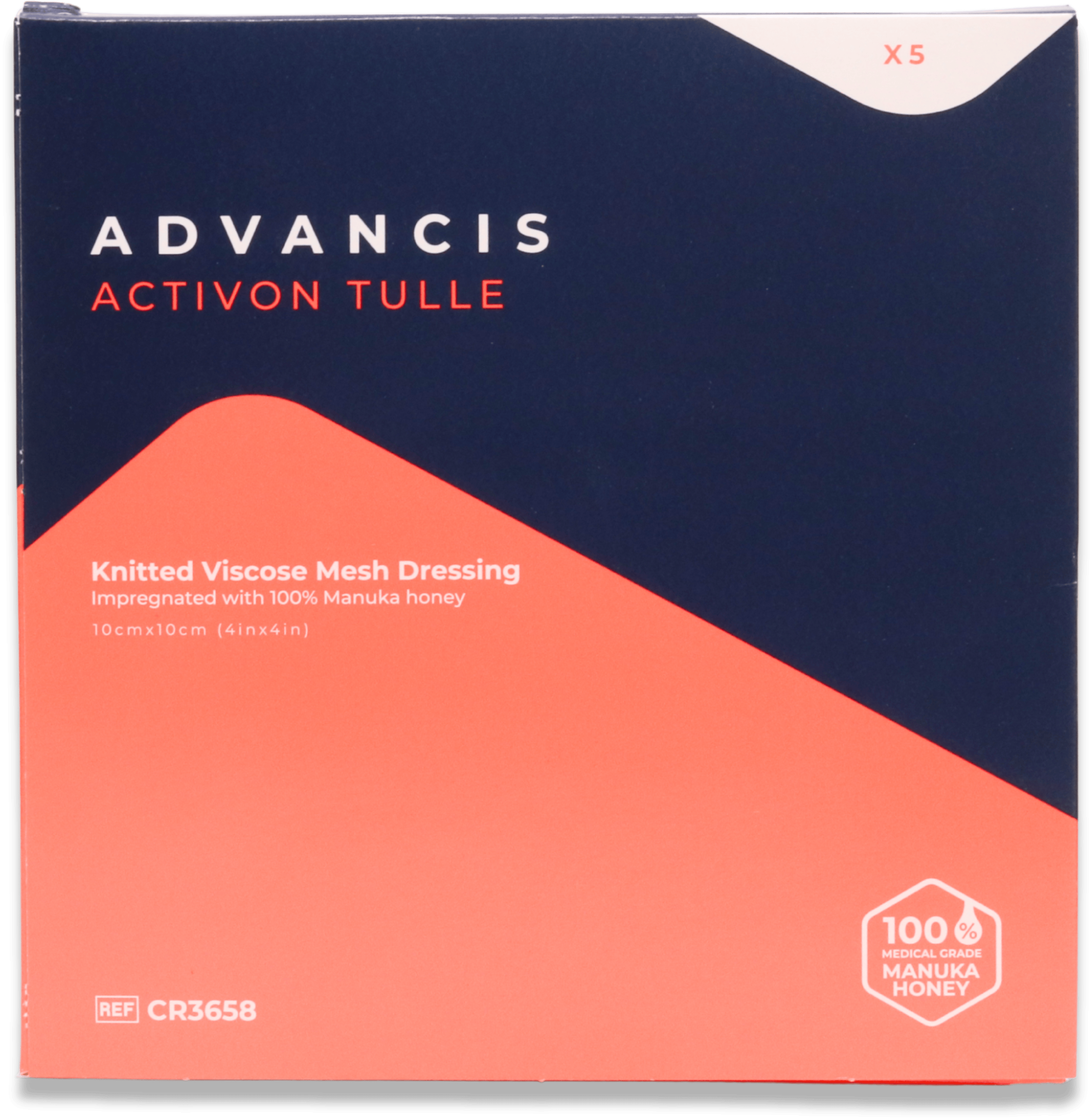 Activon Tulle with Medical Grade Manuka Honey 10cm x 10cm