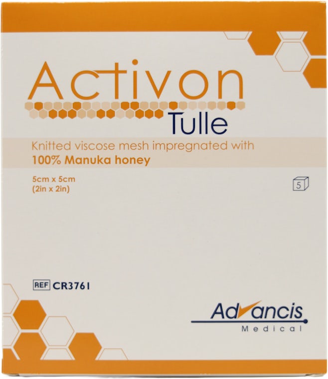 Activon Tulle with Medical Grade Manuka Honey 5cm x 5cm