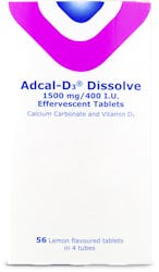 Adcal-D3 Dissolve 1500mg/400 I.U 56 Effervescent Tablets