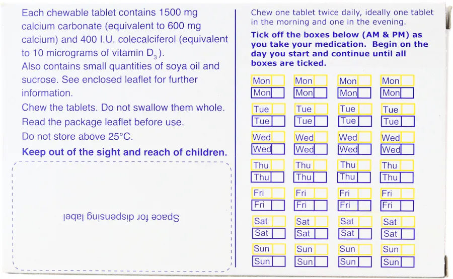 Adcal-D3 Lemon 56 Chewable Tablets - 2