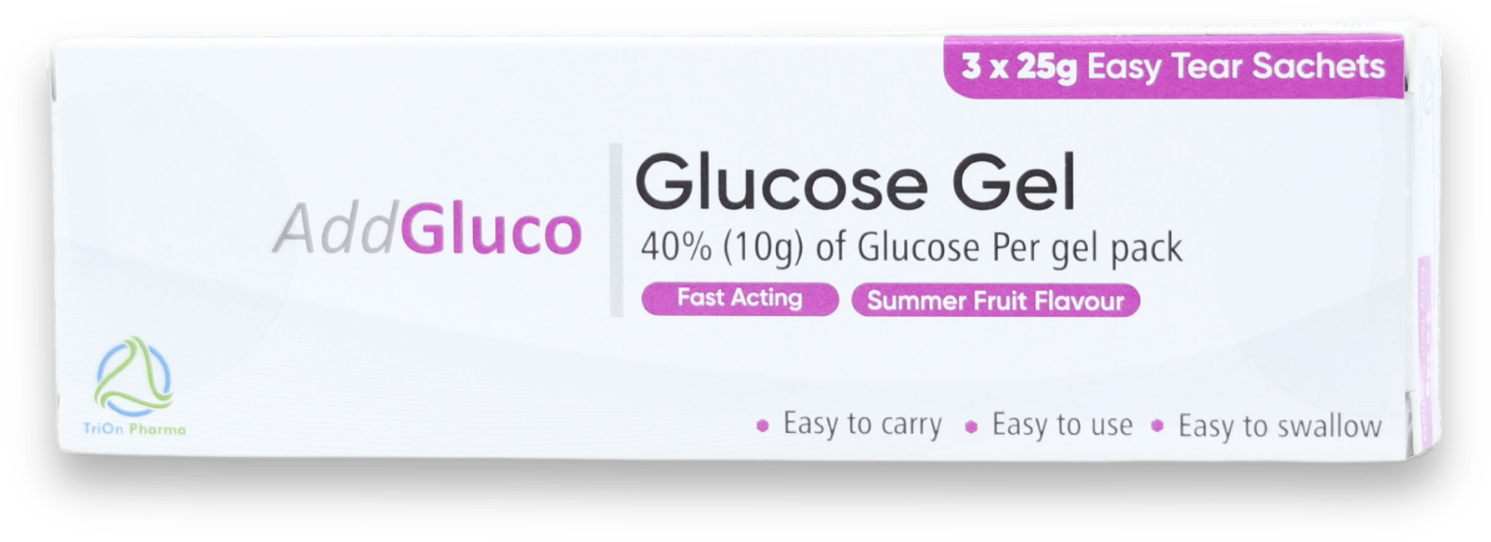 AddGluco Glucose Gel 40% 3 x 25g Sachets