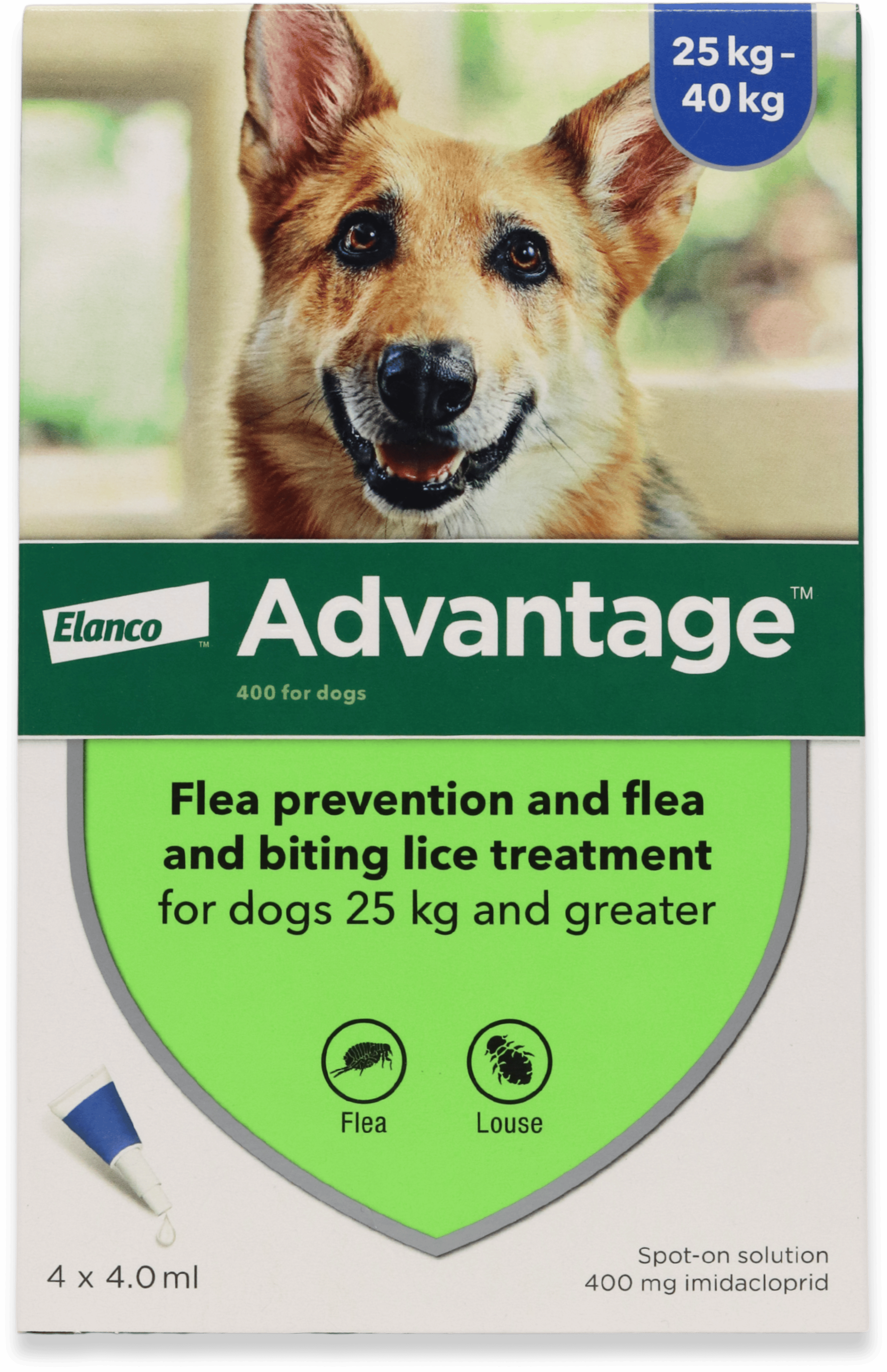 Advantage Flea Treatment for Dogs 25-40kg 4 Pack