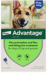 Advantage Flea Treatment for Dogs 25-40kg 4 Pack