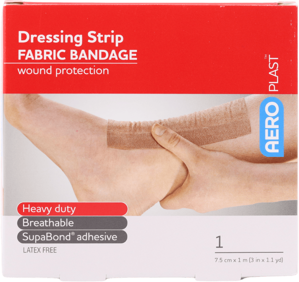 Aero Fabric Dressing Strip Roll 7.5cm x 1m