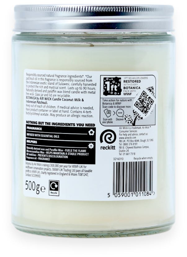 Air Wick Botanica Scented Candle Coconut Milk & Indonesian Patchouli 500g - 2