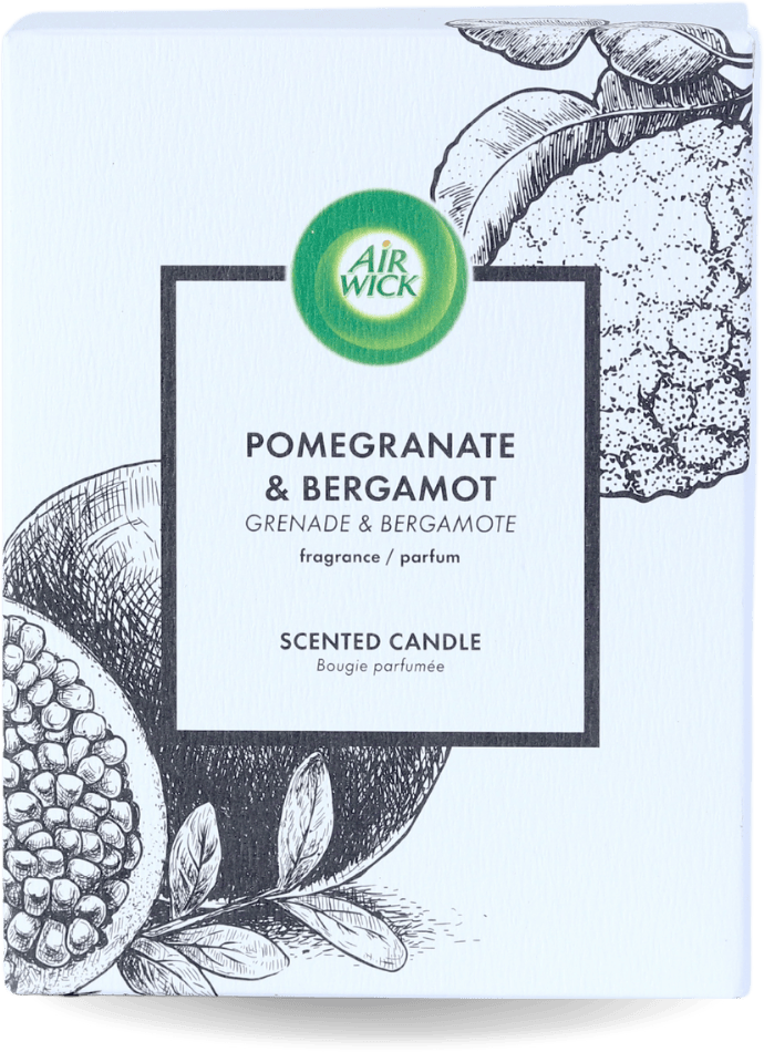 Air Wick Scented Candle Pomegranate & Bergamot 220g