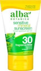 Alba Sensitive Mineral Fragrance Free SPF30 Sunscreen