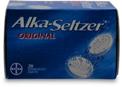 Alka Seltzer Original Aspirin 20 Effervescent Tablets
