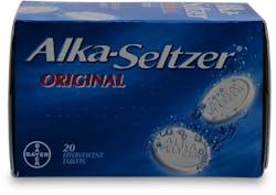 Alka Seltzer Original Aspirin 20 Effervescent Tablets