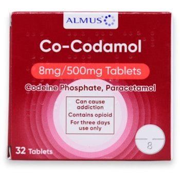 Almus Co-codamol 8/500 32 Tablets | medino