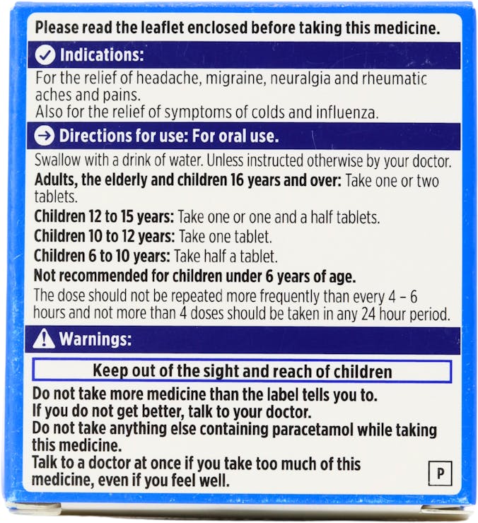 Almus Paracetamol 500mg 32 Tablets - 2