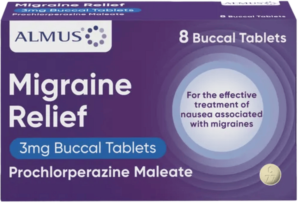 Almus Migraine Relief - Prochlorperazine Buccal 3mg tablets