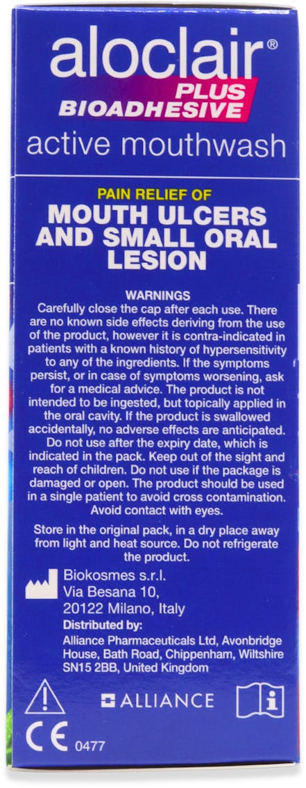 Aloclair Plus Bioadhesive Active Mouthwash 120ml - 3