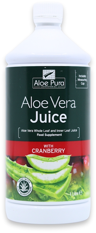 Aloe Pura Aloe Vera Juice Max Strength Cranberry - 1000ml