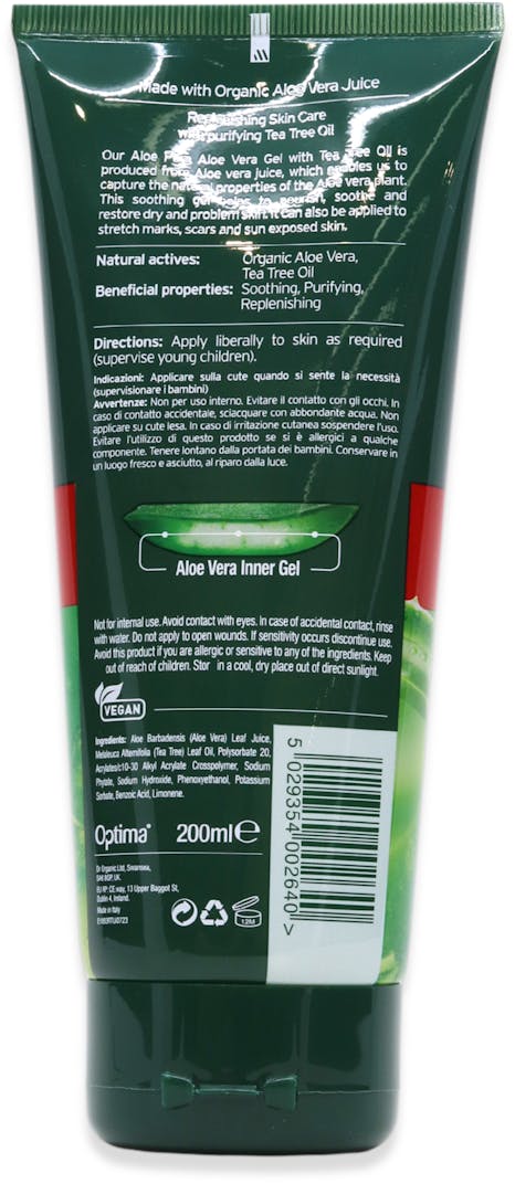 Aloe Pura Aloe Vera Gel with Tea Tree 200ml - 2