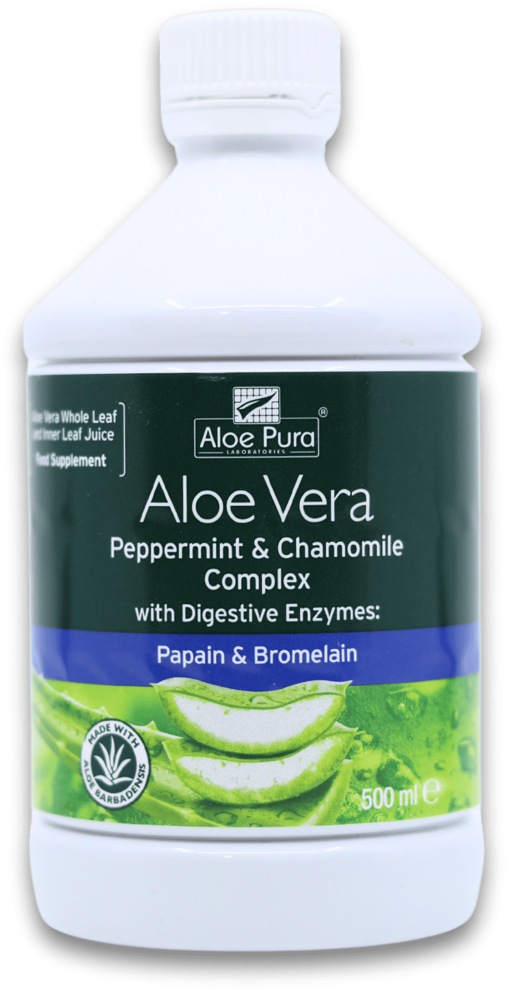 Aloe Pura Aloe Vera Juice Peppermint & Chamomile 500ml