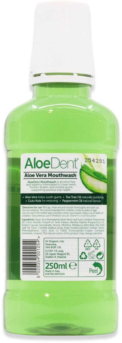 AloeDent Aloe Vera Mouthwash Fluoride Free 250ml - 2
