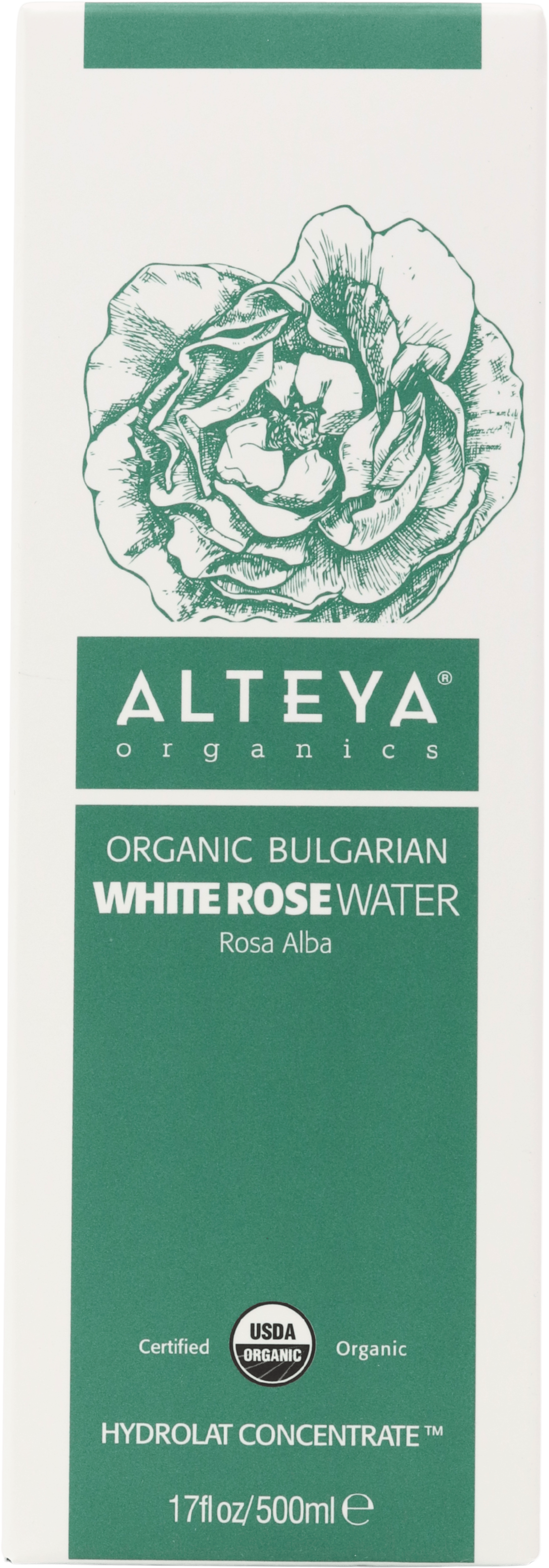 Alteya Organic Bulgarian White Rose Water (Rosa Alba) 500ml