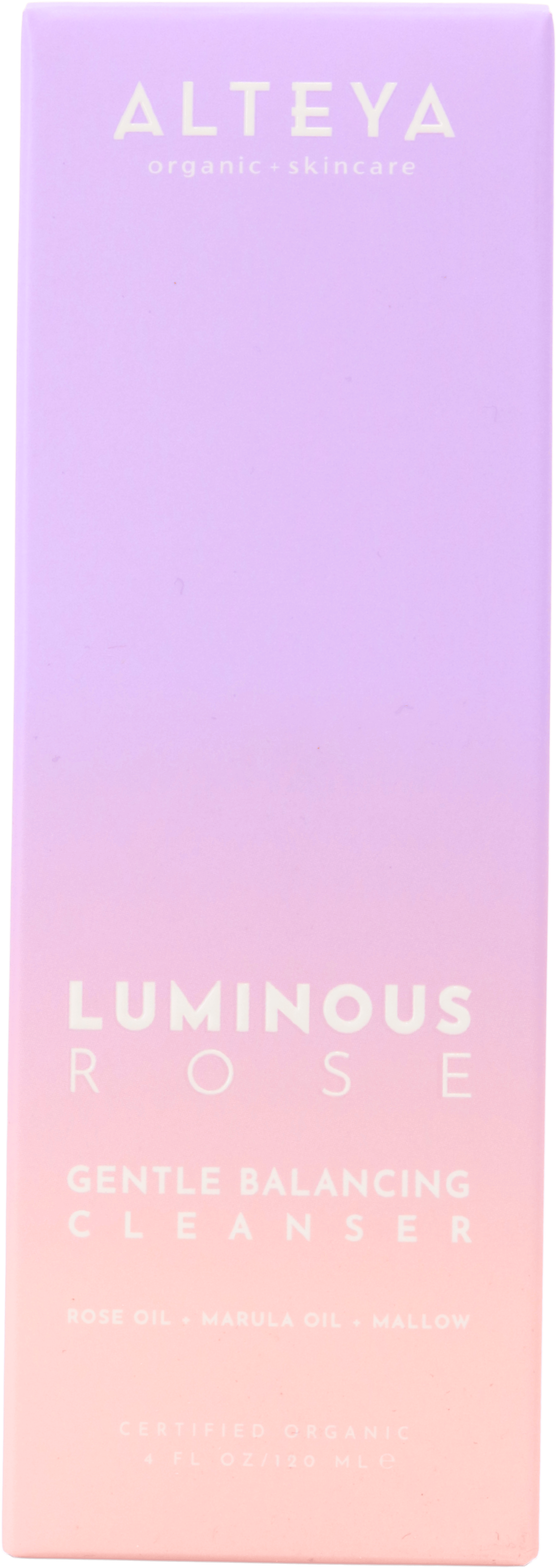 Alteya Organic Luminous Rose Gentle Balancing Cleanser 120ml