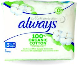 Always Cotton Protection Night Wings 9 pack