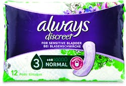 Always Discreet Normal 12 Pads