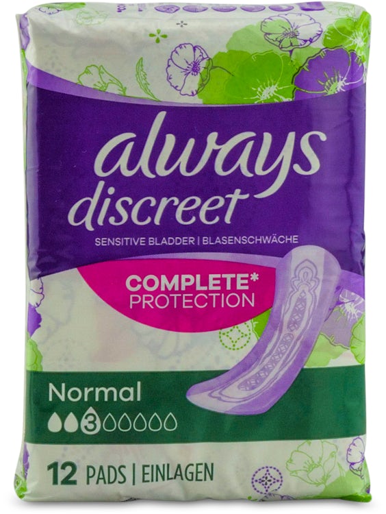 Always Discreet Long Plus Pad 8 pack, Toiletries