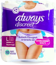Always Discreet Normal Size L Pants 10 pack