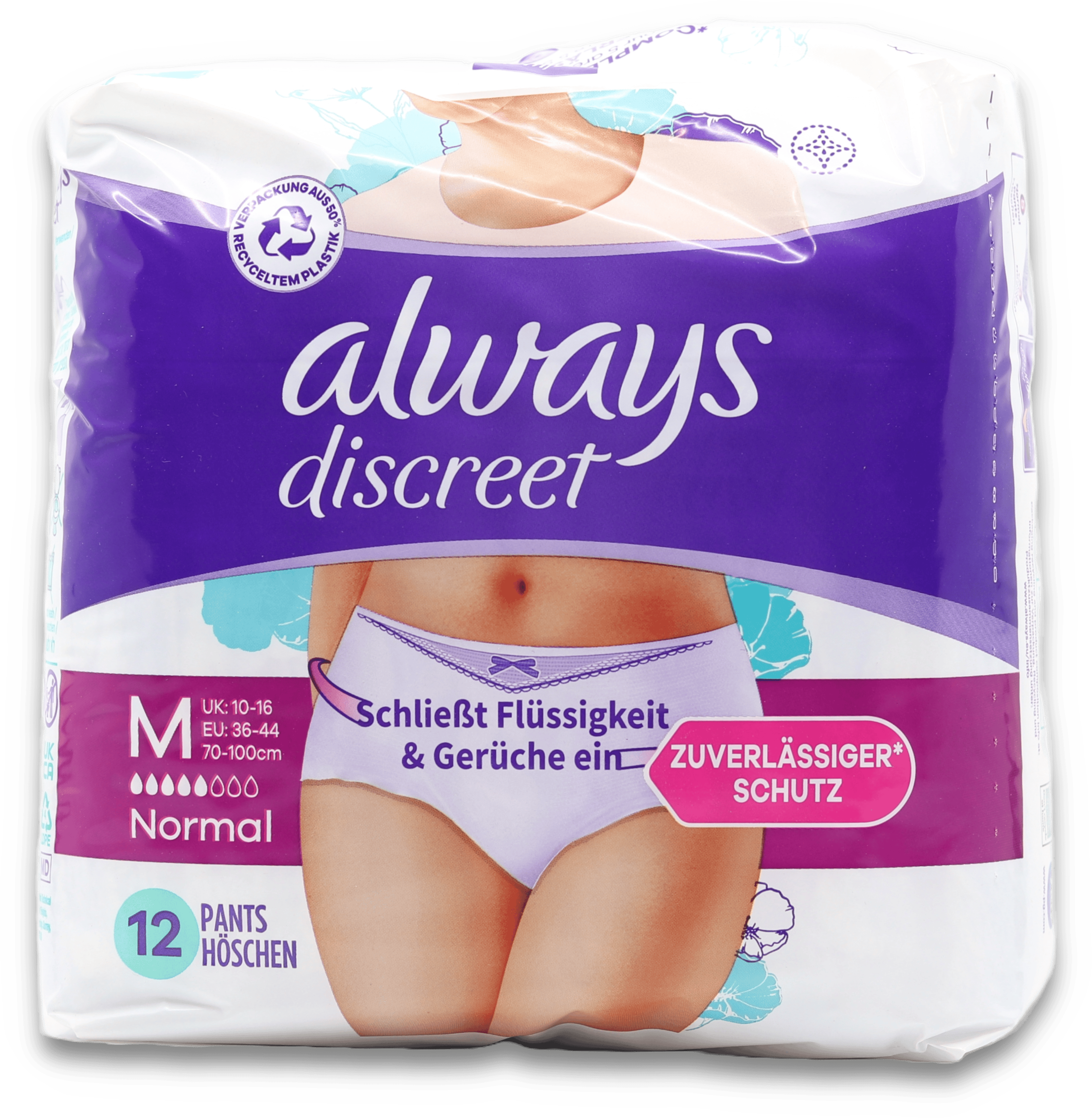 Always Discreet Pants Medium 12 Pack