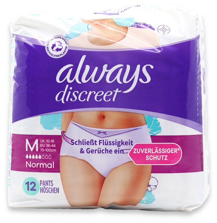 Always Discreet Pants Medium 12 Pack