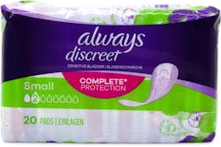 Always Discreet Small 20 Pads