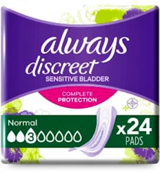 Always Discreet Value Pack Normal Pads 24 pack