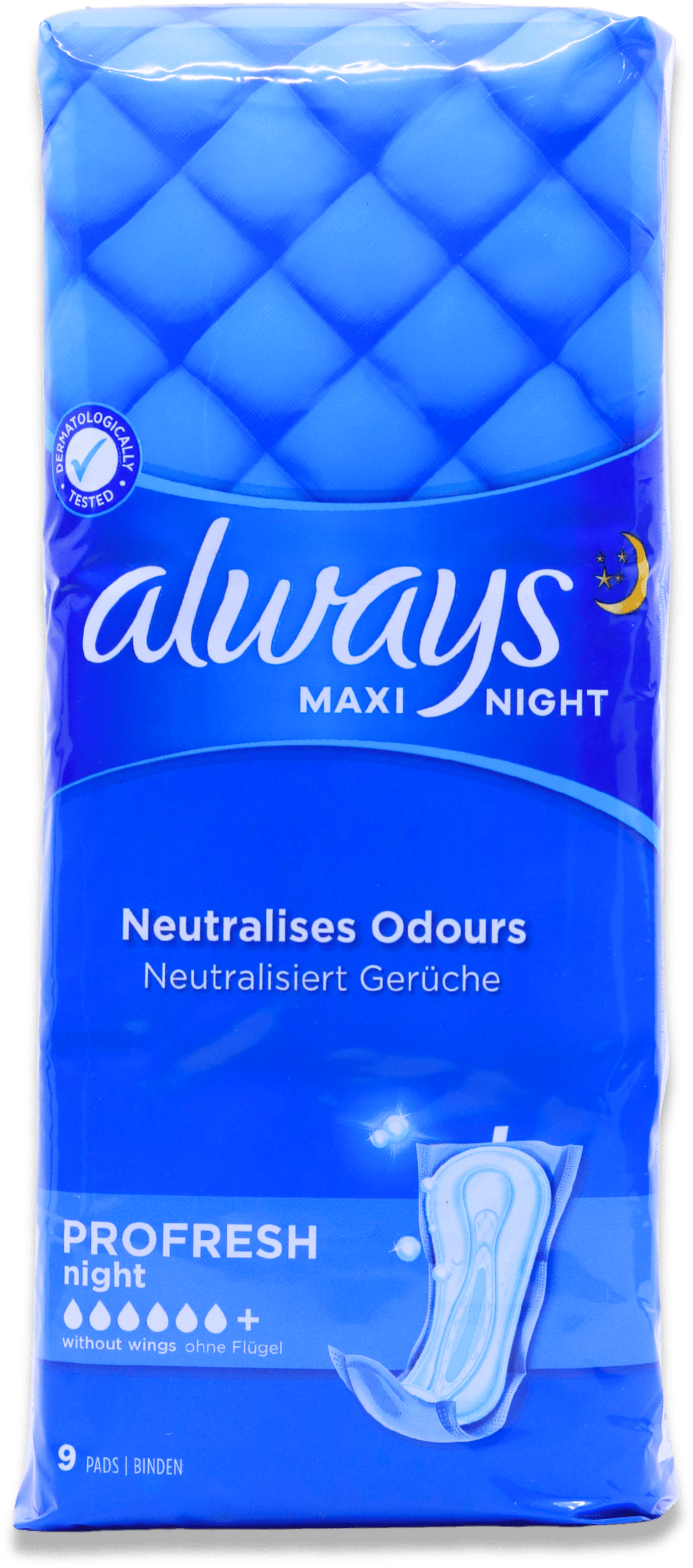 Always Maxi Night ProFresh Pads 9 Pack