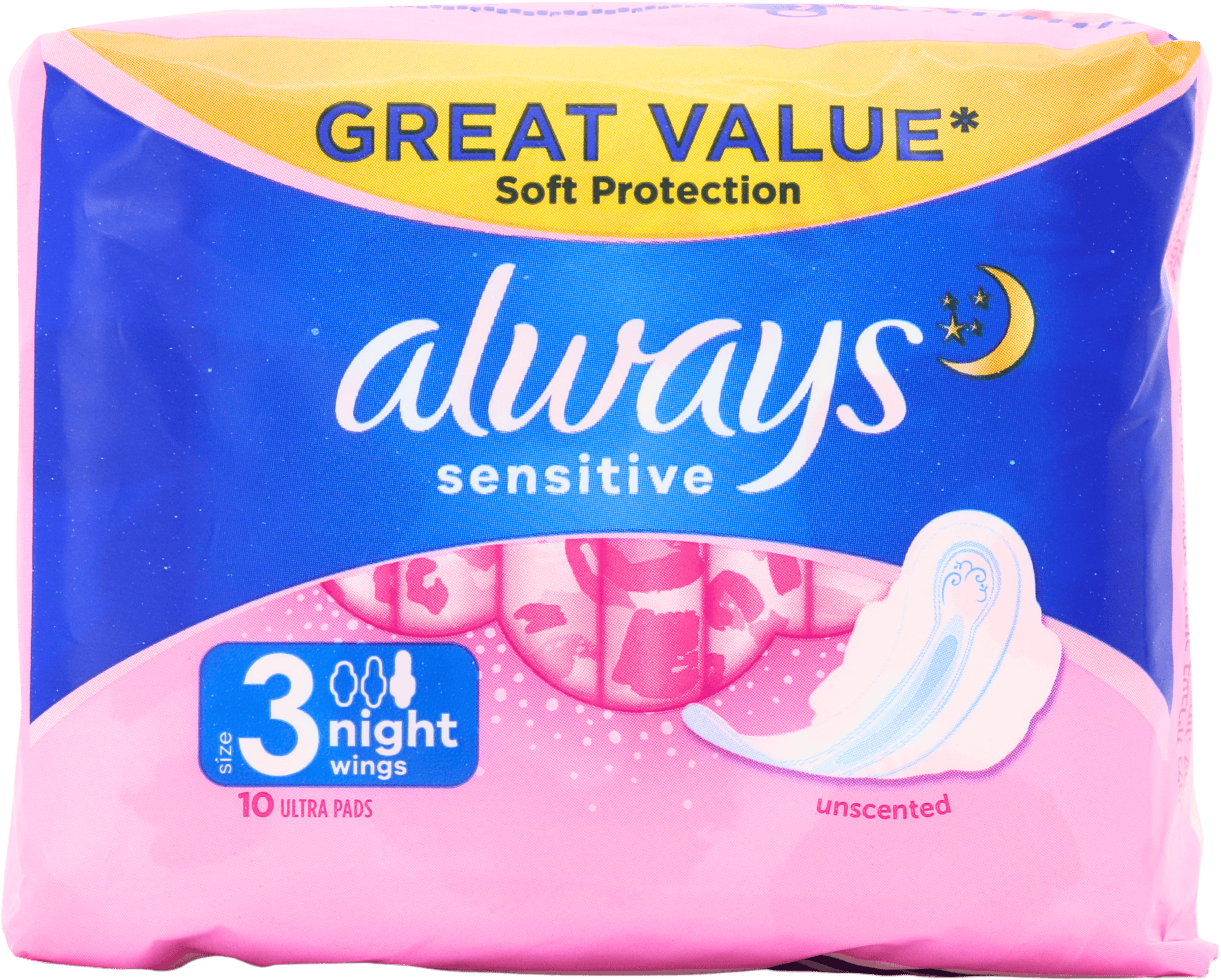 Always Sensitive Night 10 Pack