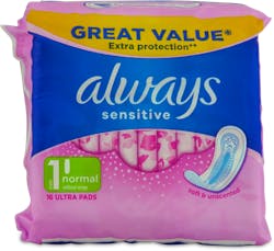 Always Sensitive Normal 16 Pack