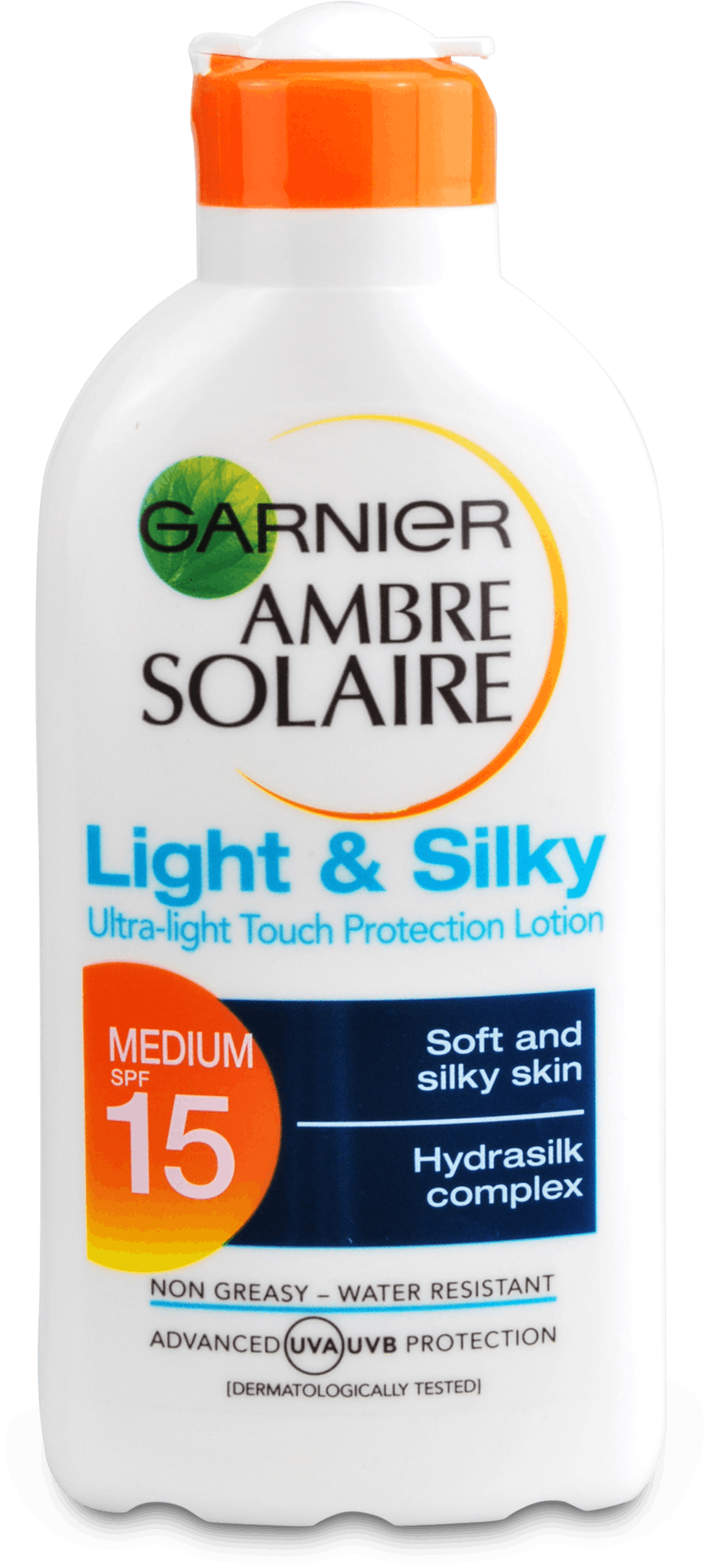 garnier light and silky sun cream