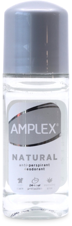 Amplex Natural Roll On Antiperspirant Deodorant 50ml