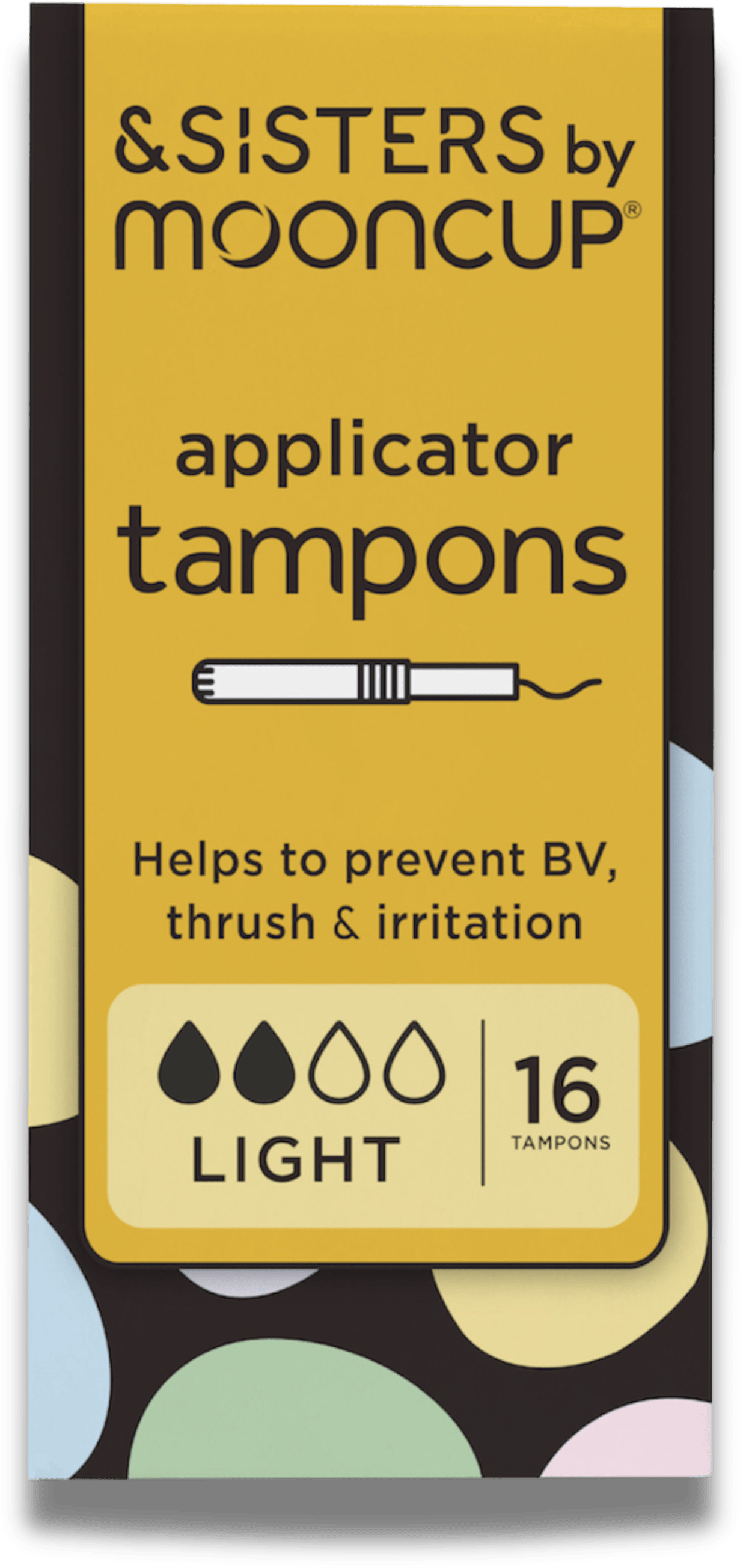 &SISTERS by Mooncup Eco-Applicator Tampons Light 16 Pack