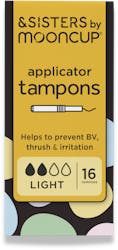 &SISTERS by Mooncup Eco-Applicator Tampons Light 16 Pack