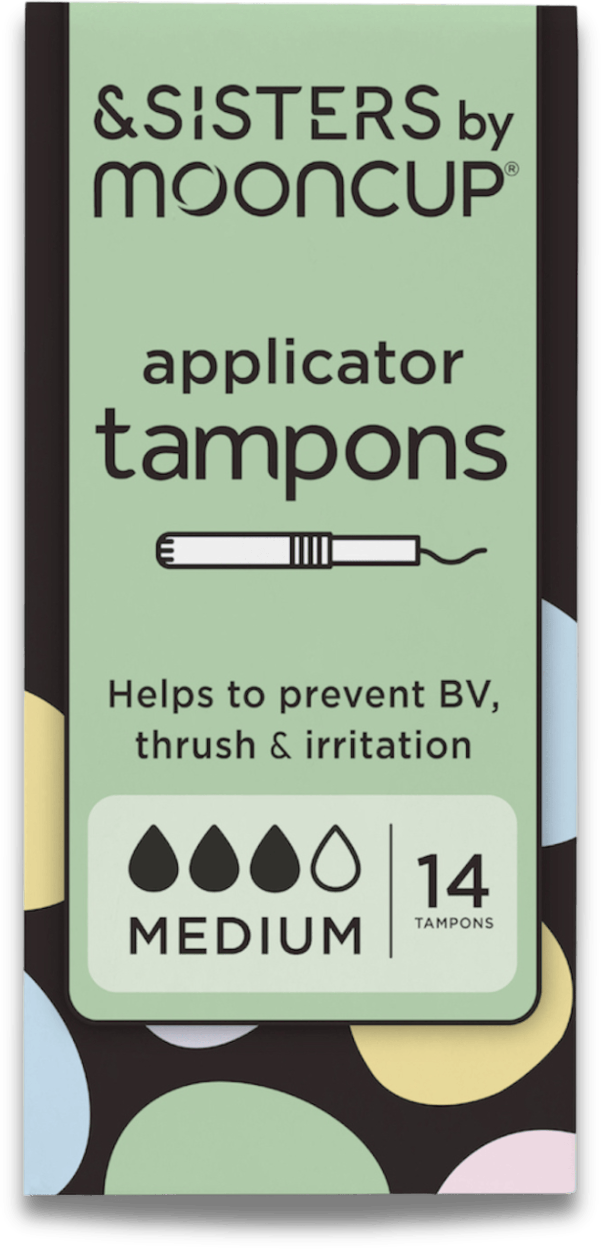 &SISTERS by Mooncup Eco-Applicator Tampons Medium 14 Pack